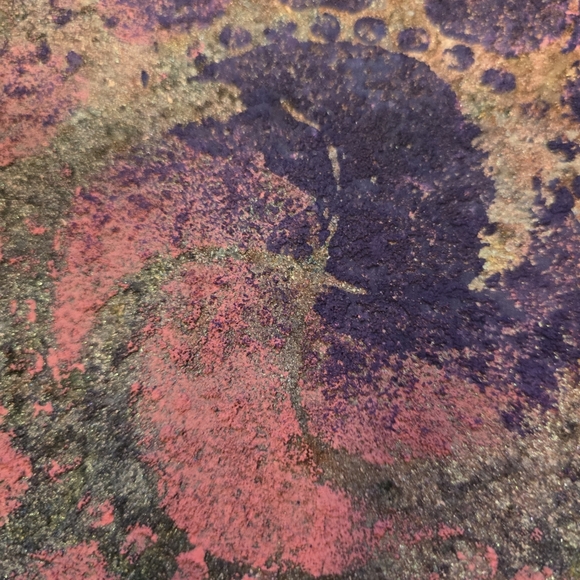 HANDCRAFTED Abstract Rainbow Texture Painting HANDPAINTED HANDMADE Wall Art - Picture 15 of 17